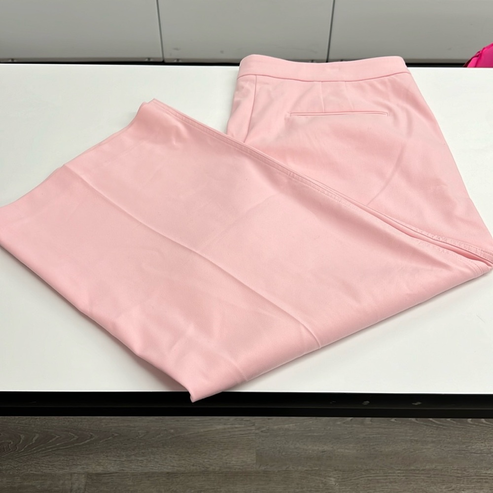 Size 18 Ann Taylor curvy fit pink pant wide leg. Good condition